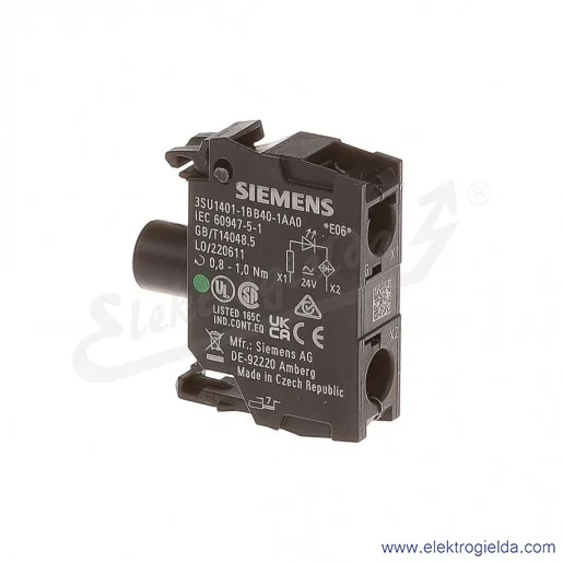 Elément LED Siemens SIRIUS ACT 3SU1401-1BB20-1AA0 Elément LED Siemens SIRIUS ACT 3SU1401-1BB20-1AA0