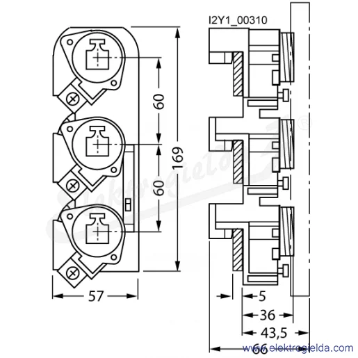 Rysunek wymiarowy Rysunek wymiarowy