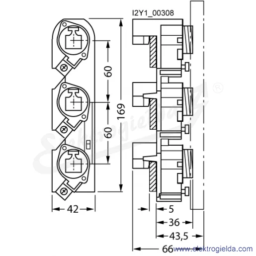 Rysunek wymiarowy Rysunek wymiarowy