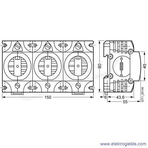 Rysunek wymiarowy Rysunek wymiarowy