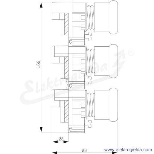 Rysunek wymiarowy Rysunek wymiarowy