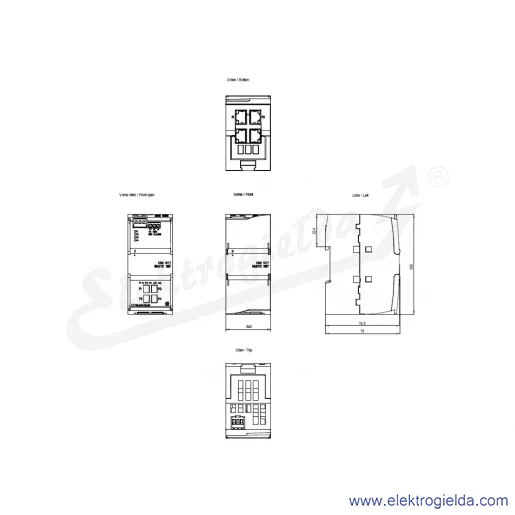 Rysunek wymiarowy Rysunek wymiarowy