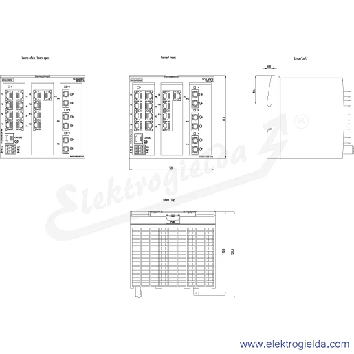 Rysunek wymiarowy Rysunek wymiarowy