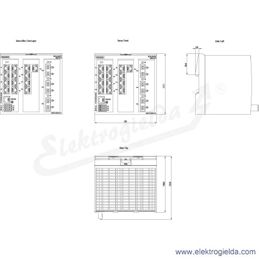 Rysunek wymiarowy Rysunek wymiarowy