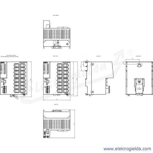 Rysunek wymiarowy Rysunek wymiarowy