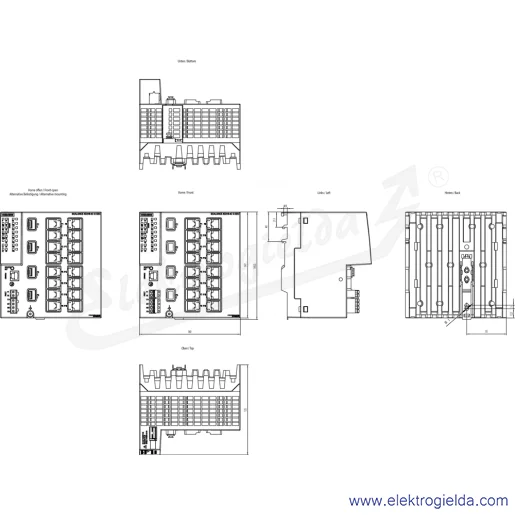 Rysunek wymiarowy Rysunek wymiarowy
