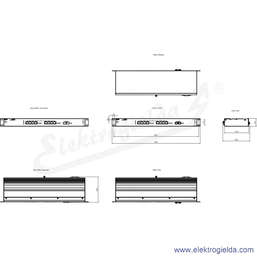Rysunek wymiarowy Rysunek wymiarowy