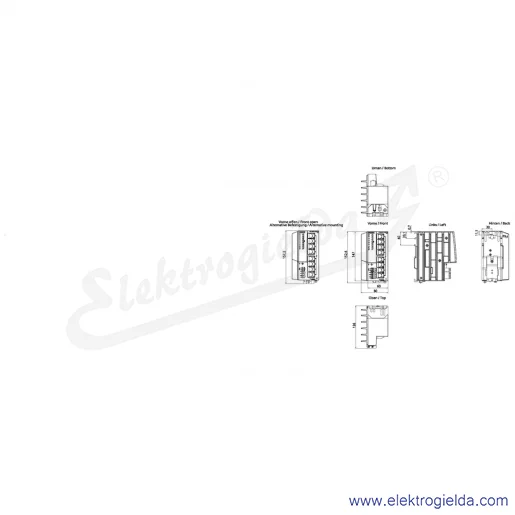 Rysunek wymiarowy Rysunek wymiarowy