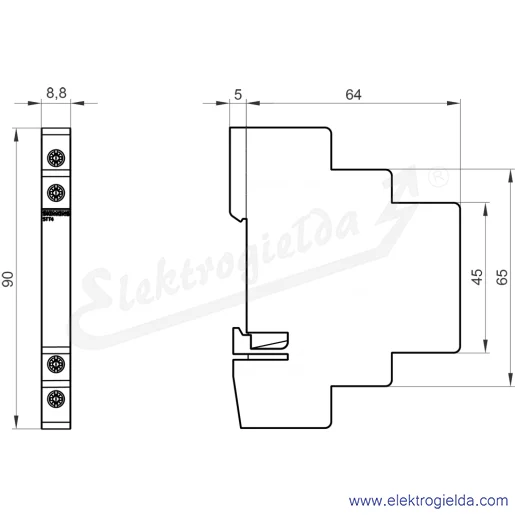 Rysunek wymiarowy Rysunek wymiarowy
