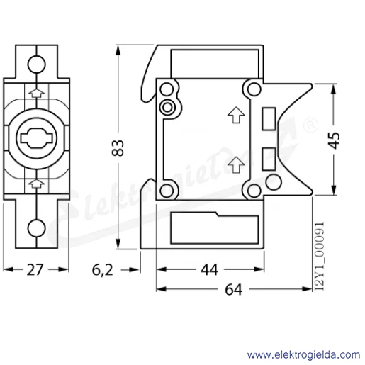 Rysunek wymiarowy Rysunek wymiarowy