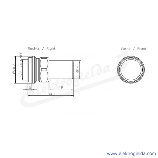 Rysunek wymiarowy Rysunek wymiarowy