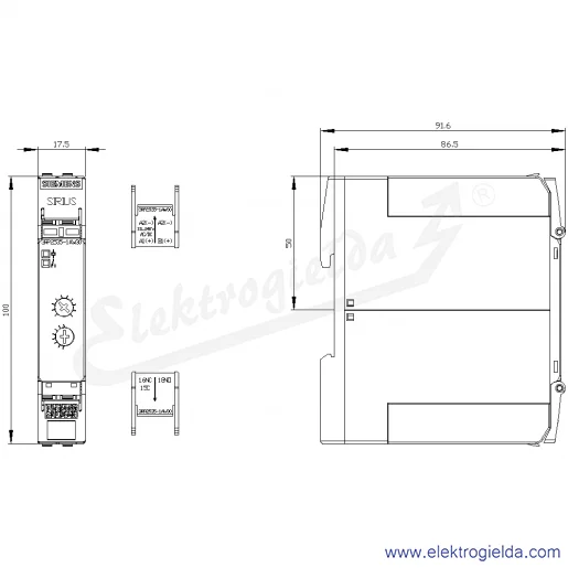 Rysunek wymiarowy Rysunek wymiarowy