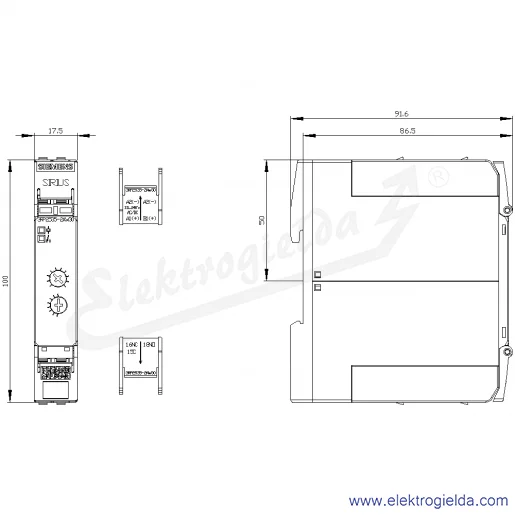Rysunek wymiarowy Rysunek wymiarowy