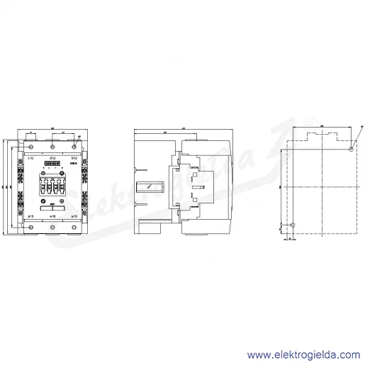 Rysunek wymiarowy Rysunek wymiarowy