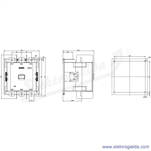 Rysunek wymiarowy Rysunek wymiarowy