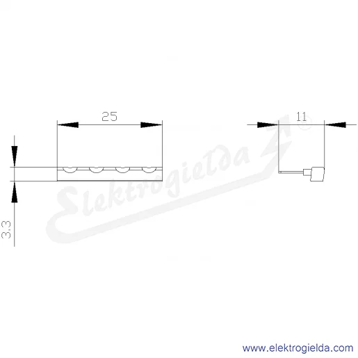Rysunek wymiarowy Rysunek wymiarowy