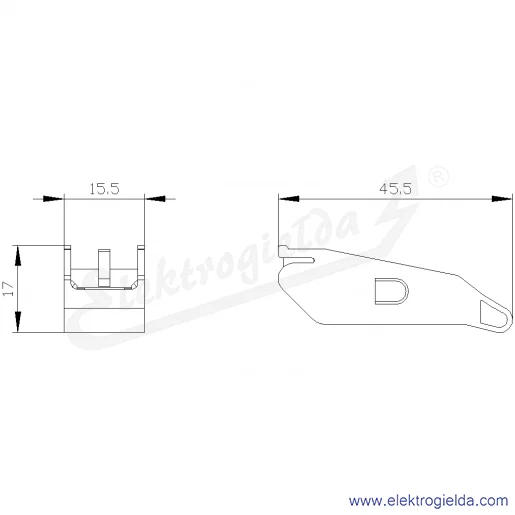 Rysunek wymiarowy Rysunek wymiarowy
