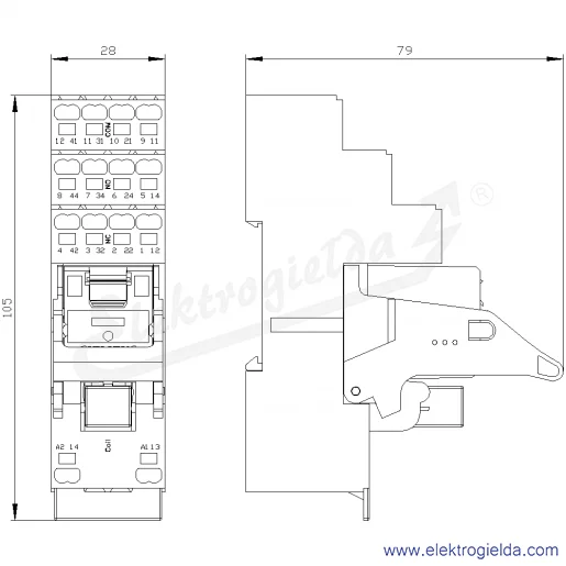 Rysunek wymiarowy Rysunek wymiarowy