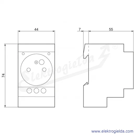 Rysunek wymiarowy Rysunek wymiarowy