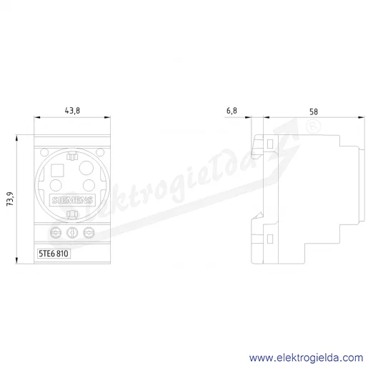 Rysunek wymiarowy Rysunek wymiarowy