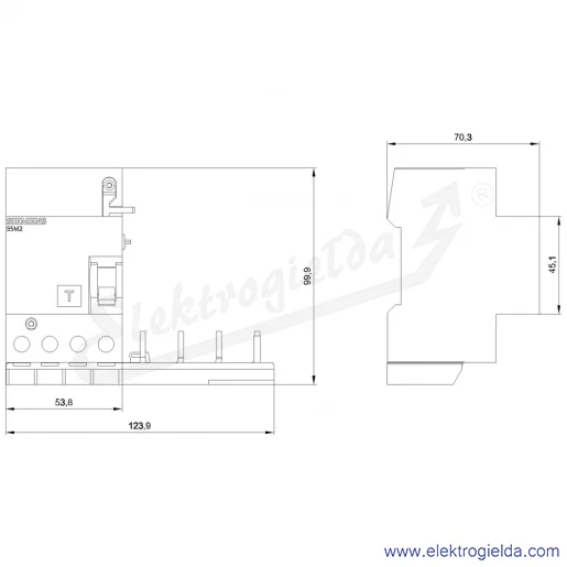Rysunek wymiarowy Rysunek wymiarowy