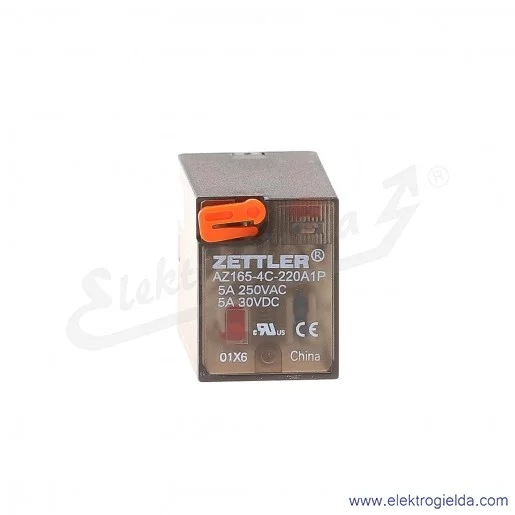 Przekaźnik elektromagnetyczny Zettler AZ165-4C-220A1P 4P 230VAC WTL ( R4N ) Przekaźnik elektromagnetyczny Zettler AZ165-4C-220A1P 4P 230VAC WTL ( R4N )