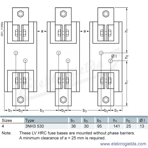 Rysunek wymiarowy Rysunek wymiarowy
