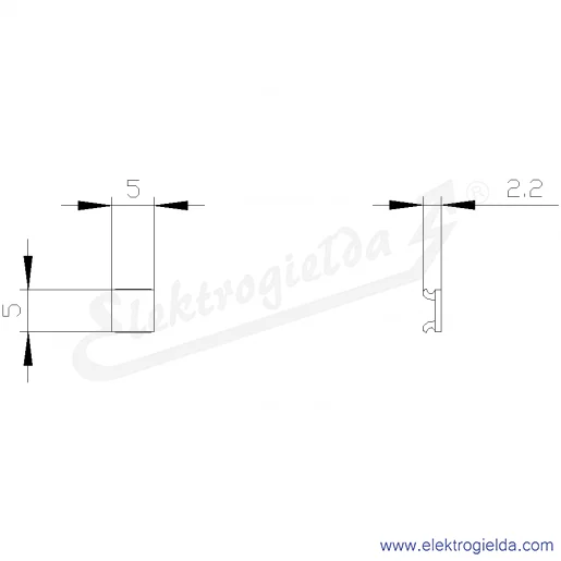 Rysunek wymiarowy Rysunek wymiarowy