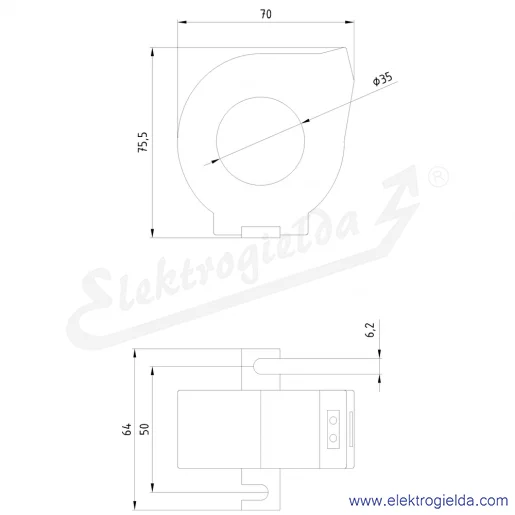Rysunek wymiarowy Rysunek wymiarowy