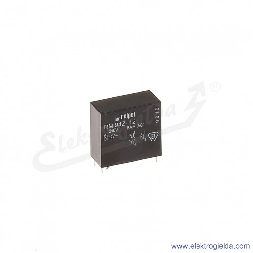 Przekaźnik miniaturowy RM94-1022-25-1012 2Z 12VDC do gniazd i obwodów drukowanych Przekaźnik miniaturowy RM94-1022-25-1012 2Z 12VDC do gniazd i obwodów drukowanych