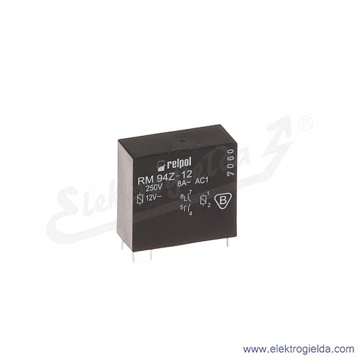 Przekaźnik miniaturowy RM94-1022-25-1012 2Z 12VDC do gniazd i obwodów drukowanych
