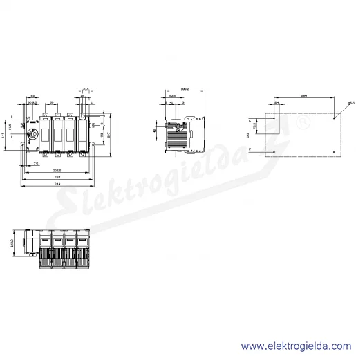 Rysunek wymiarowy Rysunek wymiarowy