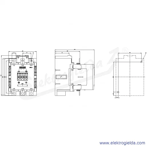 Rysunek wymiarowy Rysunek wymiarowy