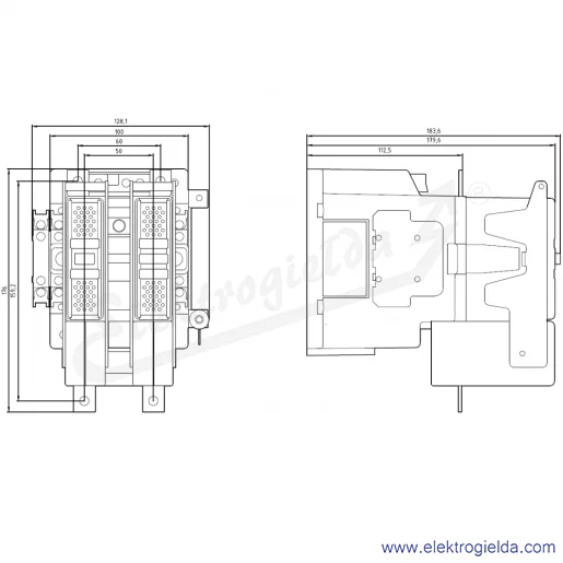 Rysunek wymiarowy Rysunek wymiarowy