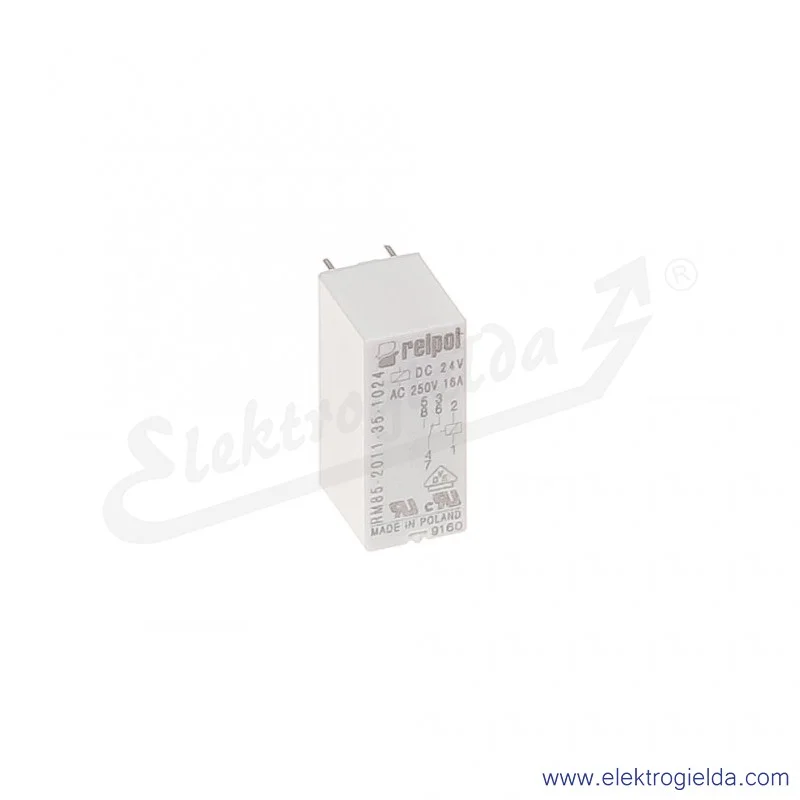 Przekaźnik miniaturowy RM85-2011-35-1024 P 24VDC do gniazd i obwodów drukowanych