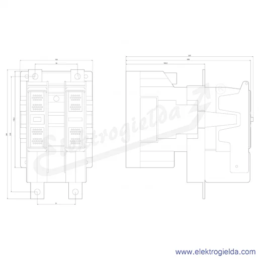 Rysunek wymiarowy Rysunek wymiarowy