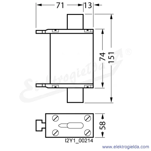 Rysunek wymiarowy Rysunek wymiarowy