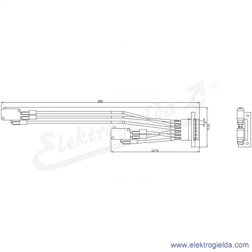 Rysunek wymiarowy Rysunek wymiarowy