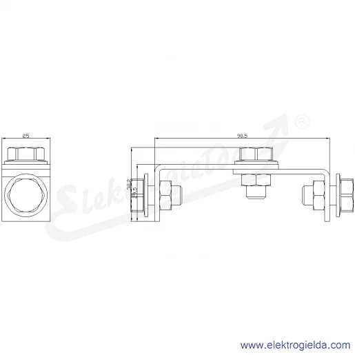 Rysunek wymiarowy Rysunek wymiarowy