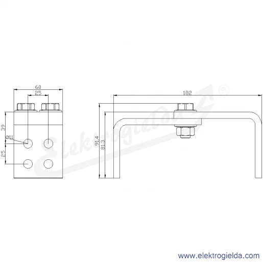 Rysunek wymiarowy Rysunek wymiarowy