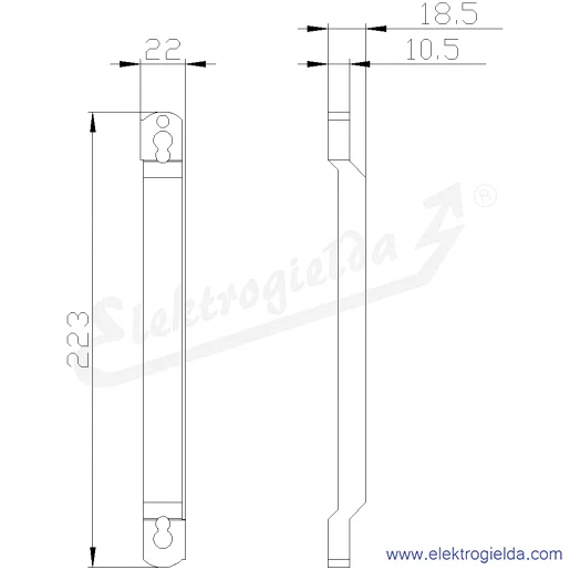 Rysunek wymiarowy Rysunek wymiarowy