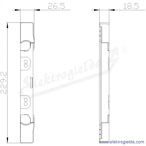 Rysunek wymiarowy Rysunek wymiarowy