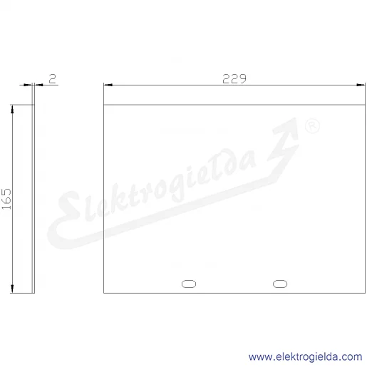 Rysunek wymiarowy Rysunek wymiarowy