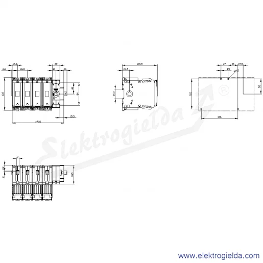 Rysunek wymiarowy Rysunek wymiarowy