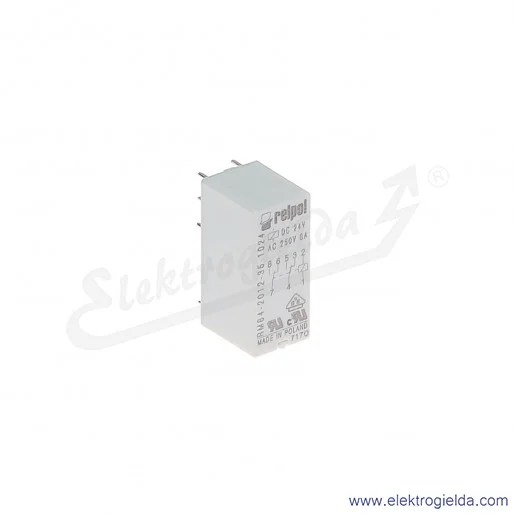 Przekaźnik miniaturowy RM84-2012-35-1024 2P 24VDC do gniazd i obwodów drukowanych