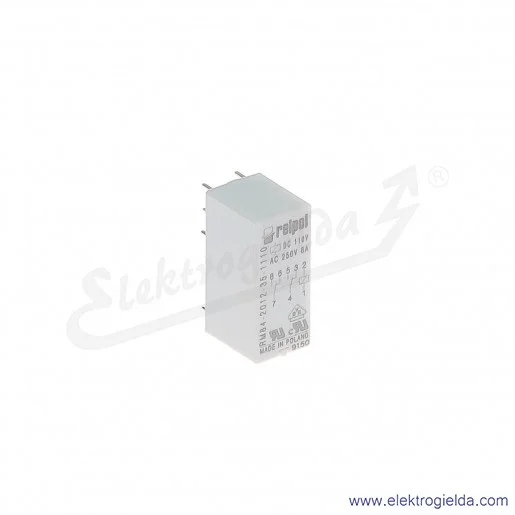 Przekaźnik miniaturowy RM84-2012-35-1110 2P 110VDC do gniazd i obwodów drukowanych