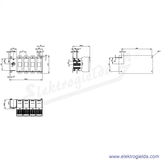 Rysunek wymiarowy Rysunek wymiarowy