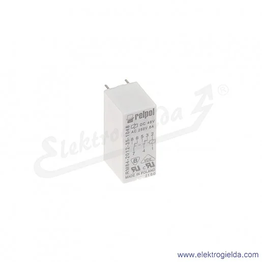 Przekaźnik miniaturowy RM84-2012-35-1048 2P 48VDC do gniazd i obwodów drukowanych
