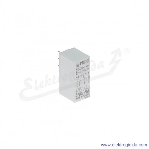 Przekaźnik miniaturowy RM84-2012-35-1048 2P 48VDC do gniazd i obwodów drukowanych