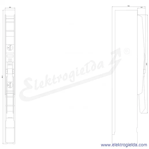 Rysunek wymiarowy Rysunek wymiarowy